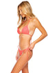 Luli Fama Pura Curiosidad Wavy Ruched Back Tie Side Bottom